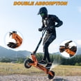 thumbnail image 5 of RCB D7PRO Foldable Electric Scooter 1600W Motor 28MPH 80 Miles Range, 10" Off-Road Tires, Dual Shocks, APP Control&NFC, 5 of 11