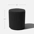 thumbnail image 3 of Mesa auxiliar Veradek Outdoor 2 en 1 negra con capacidad para 40 litros, 3 of 9