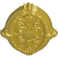 thumbnail image 3 of Ekena Millwork 26 3/8"W x 17 1/4"H x 1 3/4"P Marcella Ceiling Medallion (Fits Canopies up to 3"), Hand-Painted Rich Gold, 3 of 4