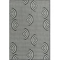 thumbnail image 2 of Unique Loom Outdoor Modern Collection Area Rug - Nyx (4' 1" x 6' 1" Rectangle Black and White), 2 of 6
