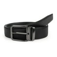 thumbnail image 4 of Mens Belts Leather Belt with Alloy Single Prong Buckle 1 1/2" width Casual Work Dress Belt for Men, Black, X25028, 4 of 9