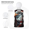thumbnail image 3 of Sikiie USA Bald Eagle Basketball Jersey Reversible Men's Mesh Athletic Sports Shirts Training Practice S-4XL4X-Large, 3 of 6