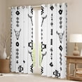 thumbnail image 2 of Manfei Bohemian Aztec Blackout Curtains Set of 2 (52x84 Each) for Adult, Hippie Sheep Skull Window Curtains, Mandala Boho Style Curtains and Drapes, Living Room Curtains Decor, 2 of 6