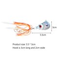 thumbnail image 1 of Pesca 01 5.5cm 150g Artificial Jigbait Falda Ganchos Luminous Lure Bait Tackle Sywqhk Para Estrenar, 1 of 9