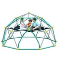 thumbnail image 3 of 10ft Geometric Dome Climber Play Center with Hammock for Kids, Outdoor Jungle Gym Supporting 1000 LBS, Backyard Play Equipment, Gift for Kids, Green, 3 of 9