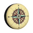 thumbnail image 1 of Custom Compass Rose And World Map Spare Tire Cover for RV SUV 4WD 4x4 l Adventure Car Wheel Protector Covers, 1 of 5