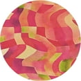 thumbnail image 1 of Ahgly Company Tapis d'Intérieur Lavable en Machine Carré Rouge, 3 Pieds Carré, 1 of 7