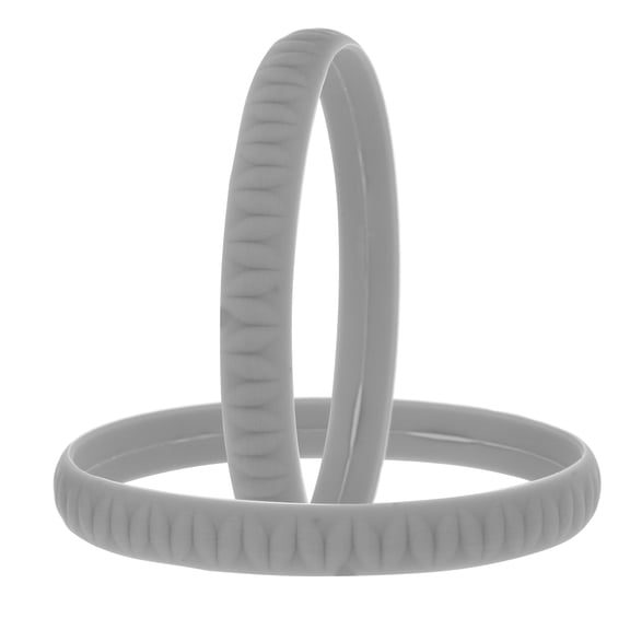 MLINS 2 Pcs Knee Sleeve Bands Fitness 7.20X7.20X1.00CM Grey