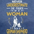 thumbnail image 3 of CafePress - Never Underestimate Woman With A German Sh T Shirt - Womens Tri-blend T-Shirt, 3 of 4