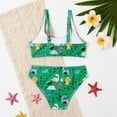thumbnail image 3 of Yuanyu Girls 2Pcs Bikini Beach Swimsuits Child Tankini Set Summer Swimsuits 8-12 Years, 3 of 8