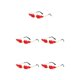 thumbnail image 3 of Gafas de Sol Sonducket Duraderas Sin Marco Impermeable Flame Fire Red, 3 of 6
