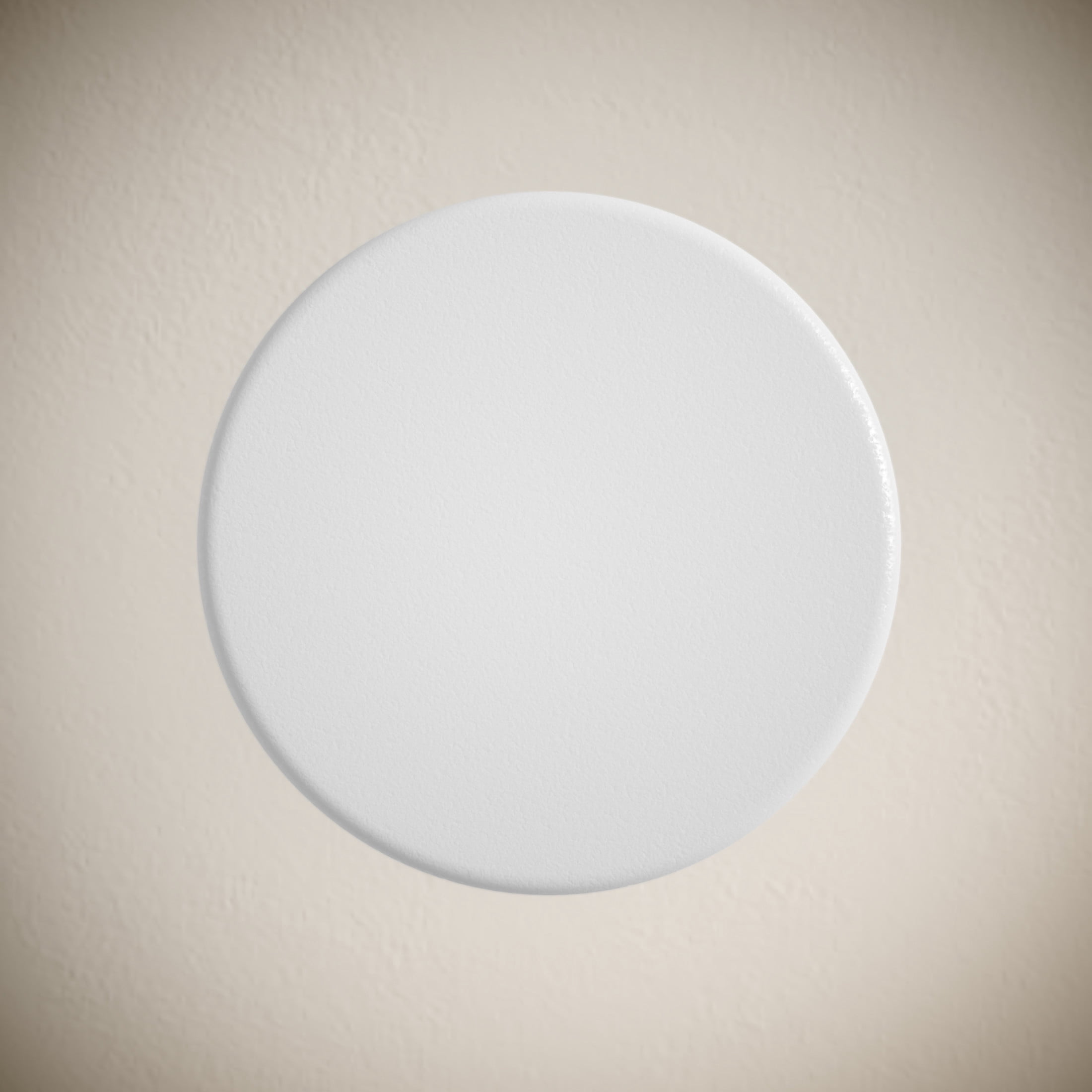 Lisse Concrete Bathroom Sink Non-Overflow Pop Up Drain in Matte White