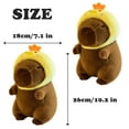 thumbnail image 2 of Capybara Plush with Clothes & Bag - DIY Dress Up Your Capybara Stuffed Animal, Soft Capybara Stuffed Doll Pillow, Unique Birthday Gift for Friend & Family(10.3In) - B, 2 of 2