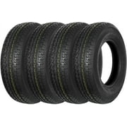 Durun ST205/75R14 Radial Trailer Tire,ST205-75R14 ST 205/75R14, 8 Ply Load Range D, Set of 4