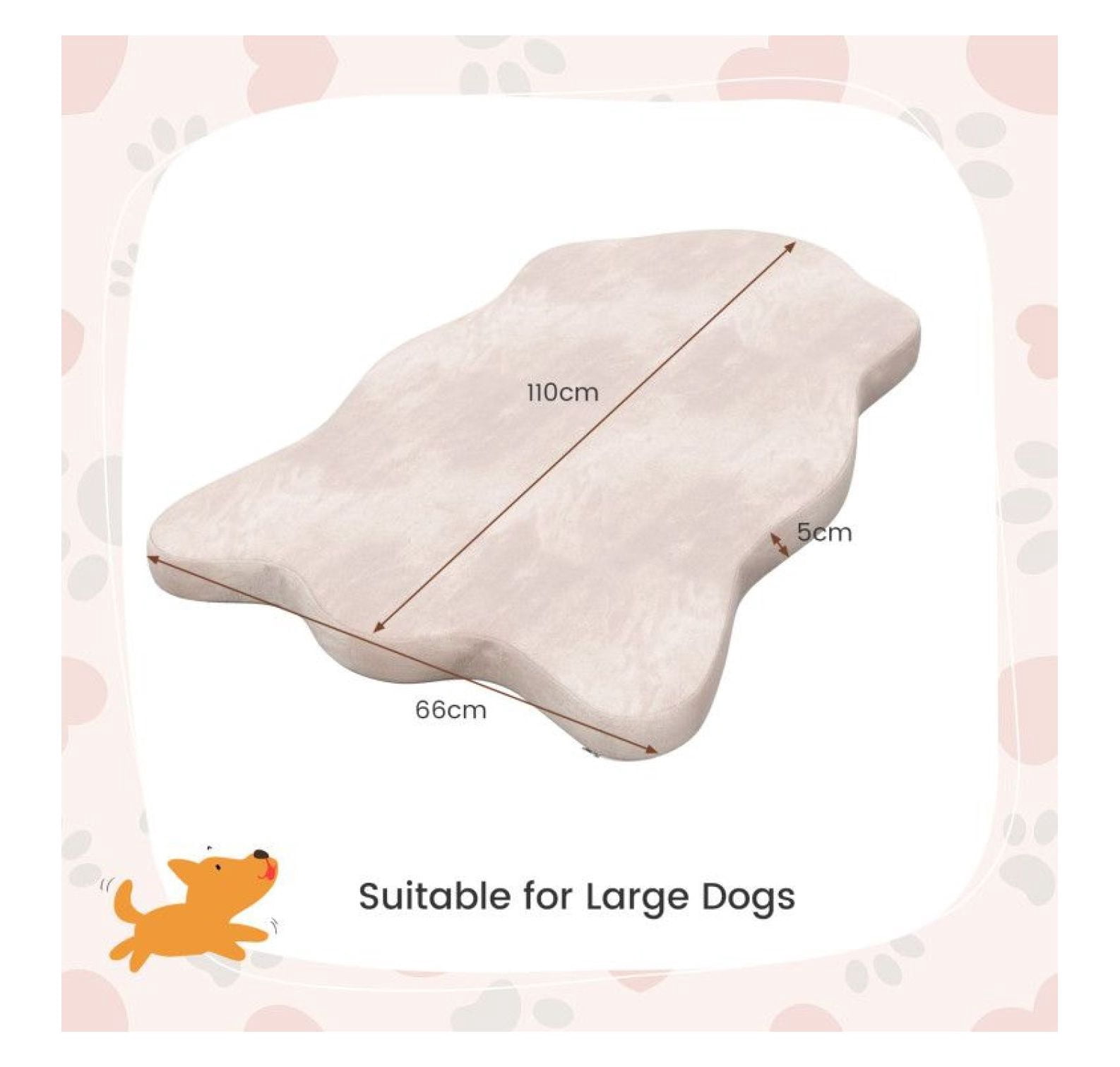 Orthopedic Dog Bed with Memory Foam - Large Dog Bed for Joint Pain - Waterproof, Washable, Non-Slip - Comfortable Pet Bed for Large Breeds