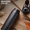 thumbnail image 7 of Bicycle Water Bottle, Vacuum Stainless Steel Cycling Water Bottle, Modern Double Walled Simple Thermo Mug, Insulated Bike Water Bottle With Straw Lid & Flex Cap, Bpa-Free, 7 of 7