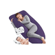 thumbnail image 2 of Almohada Para Embarazo Y Lactancia Jumbo + Microgel Xtellar azul, 2 of 4