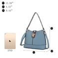 thumbnail image 6 of MKF Collection Ezra Crossbody Bag for women, Vegan Leather Shoulder bag Charcoal handbags Purses by Mia K, 6 of 7