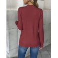 thumbnail image 4 of Zeagoo Women' Fall V Neck Sweaters Long Sleeve Tops Fashion Clothing, 4 of 5