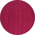 thumbnail image 1 of Ahgly Company Indoor Round Abstract Pink Contemporary Area Rugs, 5' Round, 1 of 4