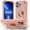 Rosegold, variant on Dteck for iPhone 13 Pro Max Case 6.7 Inch with Ring Stand, Heavy-Duty Military Grade Shockproof Phone Cover with Magnetic Car Mount for iPhone 13 Pro Max,Rosegold