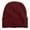 Red, variant on Men's Autumn Winter Outdoor Pull-On Knit Hat - Acrylic Stretch Turn-Up Edge Design, Ear Coverage Warm Windproof, Versatile for Cycling Hiking,Size:One Size