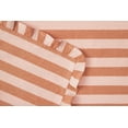 thumbnail image 5 of Beautiful Ruffle Stripe 4-Piece Napkin Set by Drew Barrymore, Coral Rose, 19"W x 19"L, 5 of 6