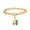 Gold-Green, variant on Crystal Cremation Jewelry Urn Bracelet for Ashes for Women Four Leaf Clover Urn Bangles for Pet/Human Ashes Memorial Keepsake Ash Jewelry