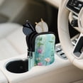 thumbnail image 3 of SEANATIVE Double Glasses Case Zipper Glasses Pouch Bags with 2 Compartment, Multifunctional Eyeglasses Case Mini Phone Purses Small Storage Bag for Sunglasses Eyeglasses, Lotus Dragonfly Green, 3 of 7
