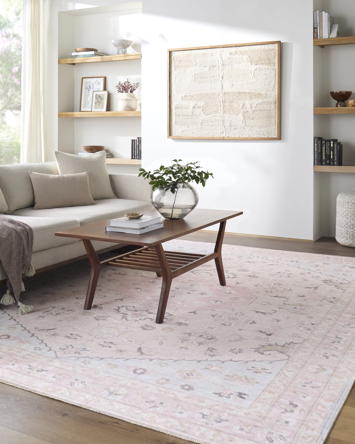 My Texas House Back to Campus Mia 7'10" x 10' Washable Area Rug