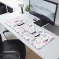 thumbnail image 2 of Long Mouse Pads for Desk,Princess Castle & Unicorn Pattern Desk Mats on Top Of Desks, Desk Mouse Pad Extra Large with 3mm Non-Slip Base and Stitched Edge for Gaming,Office,Work,Home 31.5"x11.8", 2 of 6