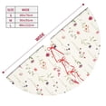 thumbnail image 3 of Sikiie Wildflower Watercolor 30-48 inches {designName} Print Christmas Tree Skirt Snowman Xmas Tree Skirt with Edge Christmas Decorations for Holiday Party-30", 3 of 7