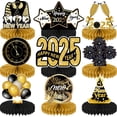 thumbnail image 1 of Decoraciones de Año Nuevo, centros de mesa en forma de panal, 9 piezas, 2025, 1 of 6