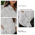 thumbnail image 3 of Blusa De Manga Larga, Con Botones Y Estampado Floral, Camisa De Moda Para Mujer, Cómoda Y Encantadora Para Dama Para Vacaciones Para Ir De Compras ANGGREK Otros, 3 of 6