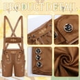 thumbnail image 4 of Alaiyaky Oktoberfest Costume Men Lederhosen Beer Costume Outfit Men for Costume German, 4 of 4