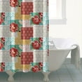 thumbnail image 4 of Pioneer Flower Floral Print Pattern Shower Curtain 72"x72" ,Bathroom Decorative Shower Curtains Set with 12 Hooks,Modern Waterproof Washable Shower Curtain, 4 of 6