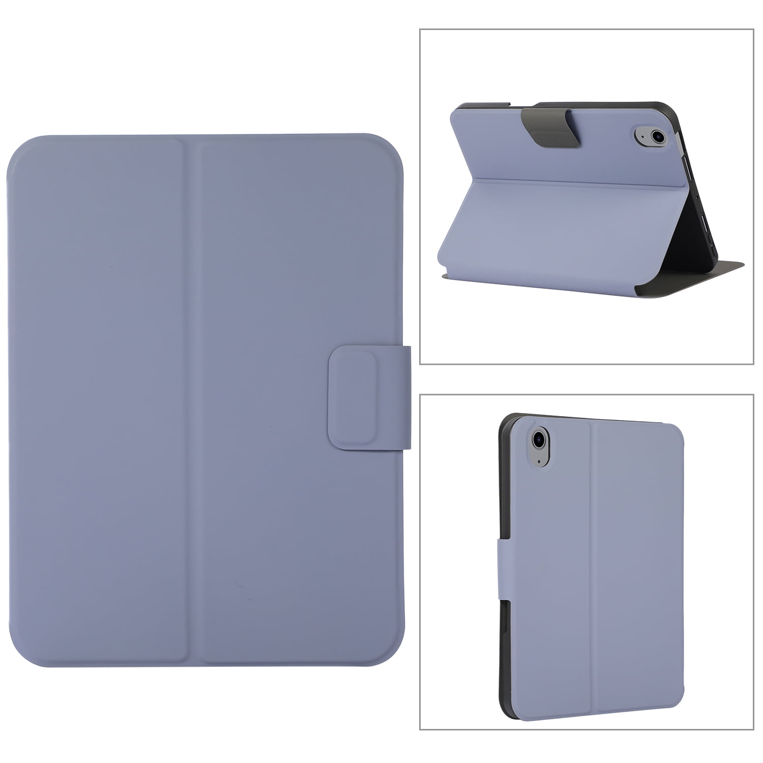 TECH CIRCLE Case for iPad 10th Generation 2022, iPad 10 Case with Pencil Holder,Premium Shock Proof Stand Folio Soft TPU Back Auto Sleep/Wake Case for New Apple iPad 10.9 inch 2022, Purple