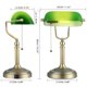 thumbnail image 4 of Lámpara de escritorio Newrays Green Glass Bankers con puerto de carga USB, 4 of 7