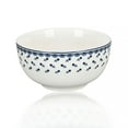 thumbnail image 6 of STP GOODS Vintage Indigo Porcelain Dinnerware Set of 24 pcs Service for 6 Porcelain Dish Set Tableware Set Plates and Bowls Plates Set, Blue and White, 6 of 18