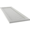 thumbnail image 6 of Ekena Millwork 18"W x 79"H True Fit PVC Single Panel Chevron Modern Style Fixed Mount Shutters, Hailstorm Gray (Per Pair - Hardware Not Included), 6 of 8