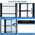 thumbnail image 4 of Garvee Commercial Display Refrigerator,10.52 Cu.ft Pastry Display Fridge with Adjustable Shelves,LED Lighting,Automatic Defrosting,Black, 4 of 6