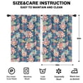 thumbnail image 2 of Blackout Kids Curtains,Blue Paisley and Floral Pattern Childrens Insulated Curtains Set Of 2,Bedroom Essentials,Toddler Room Decor 42x63in(106x160cm), 2 of 5