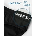 thumbnail image 5 of INNERSY Men's Underwear Briefs Soft Comfy Underwear Pack of 4 (L, Black/Blue/Barely White/Dark Indigo), 5 of 9