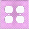 thumbnail image 3 of Metal Light Switch Plate Cover Japanese Sea Wave Pattern Purple Wallpaper WAL022, 3 of 13