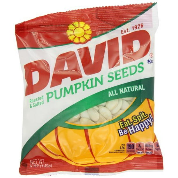 David Seeds, Pumpkin Seeds, 5Ounce Bags (Pack of 2)