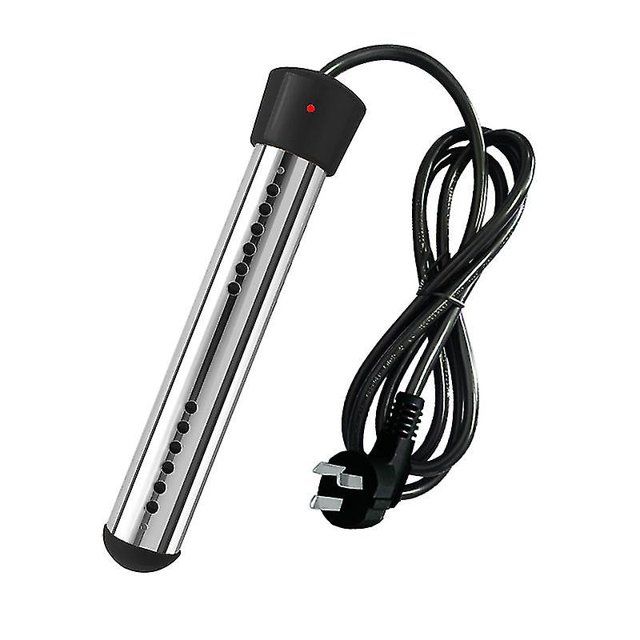 Calentador de agua de inmersión eléctrico, caldera de 2000 W, calentador de agua eléctrico rápido portátil de acero inoxidable para líquidos de piscina, enchufe multiestándar