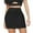 Black, variant on Prolriy Mini Skirt Women Fashion Solid Skirt Elastic Waist Slim Short Skirts for Women White L
