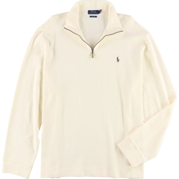 Suéter tipo jersey Ralph Lauren para hombre color blanco roto grande