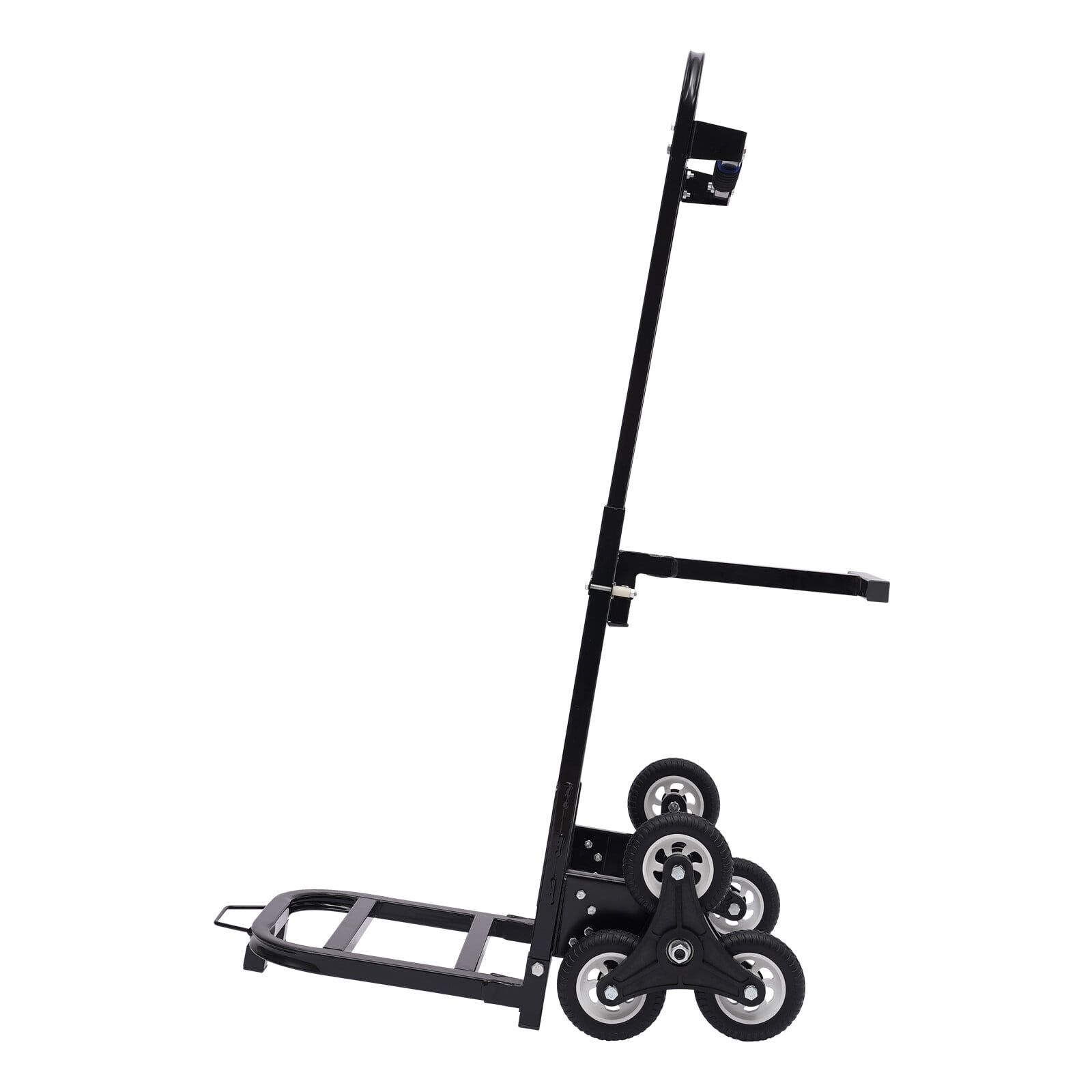 210kg/460lbs Capacity Stair Climbing Trolley Cart, Folding Portable Stair Climber Hand Truck with 6 Wheels for Pulling