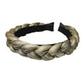 thumbnail image 2 of Hair Hoop Elegant Style Vintage Adjustable Headband Comfortable Wearing Braid Pattern Exquisite Workmanship Wide Simple Headwear, 2 of 7